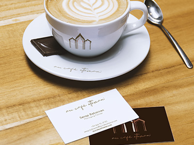 Au Cafe Ottoman Businesscard Design