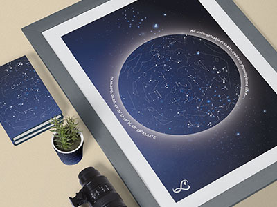 Personalized Night Sky Map Poster
