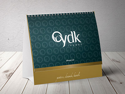 YDK Construction Desktop Calendar